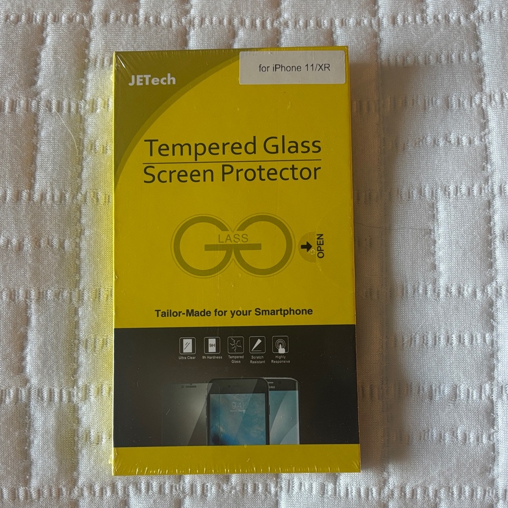 JETech Tempered Glass Screen Protector for iPhone 11/XR - Yellow